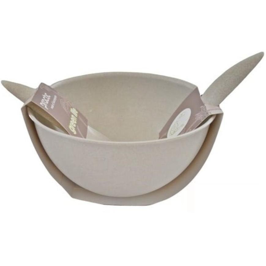 Sada miska 3l se salátovými lžícemi Hemp Bio BAUMAX