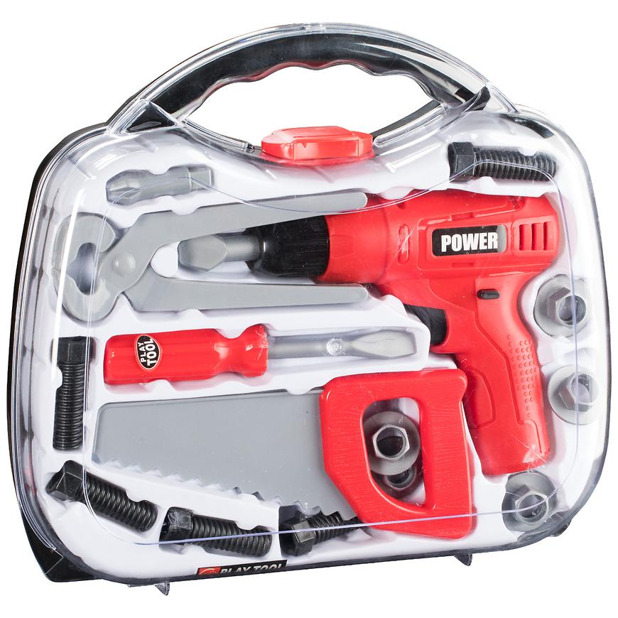 Sada nářadí v kufru s vrtačkou BAUMAX