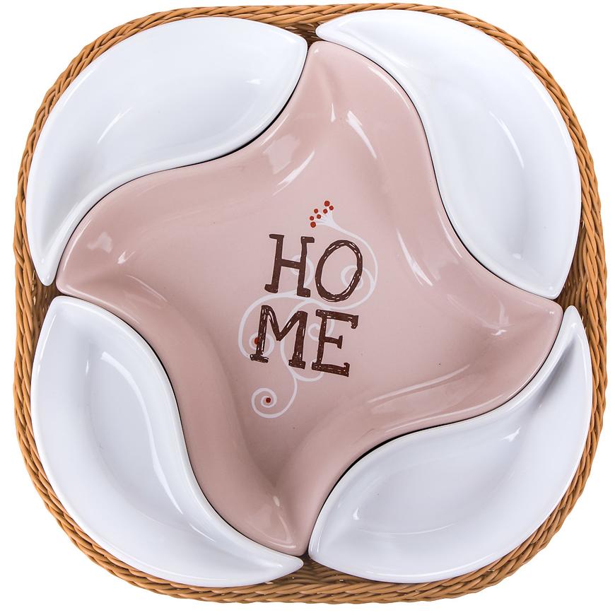 Salátové misky v košíku HOME 28cm 5ks 60337021 BAUMAX