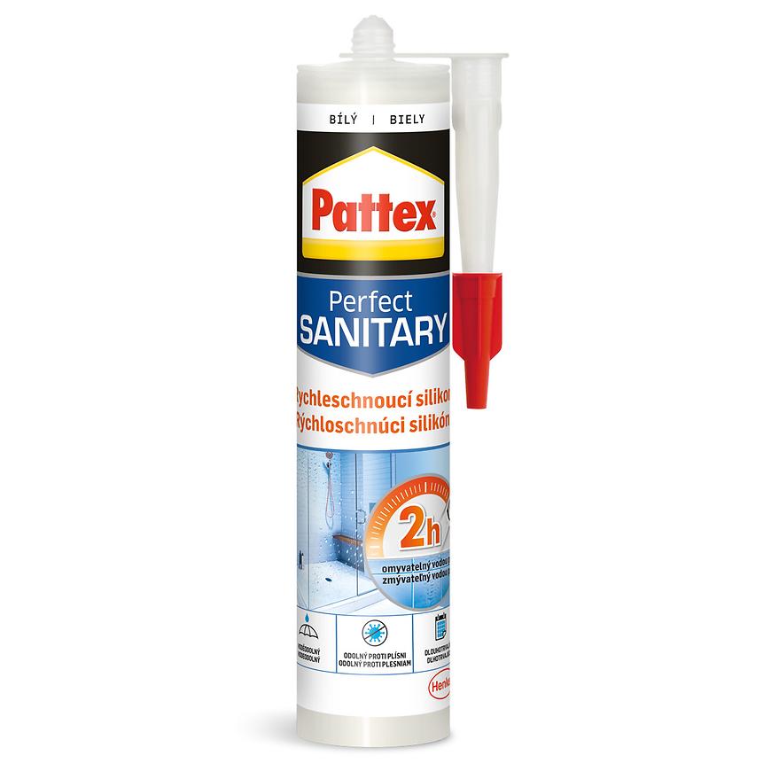 Silikon sanitární Pattex Rychleschnoucí bílý 280 ml PATTEX