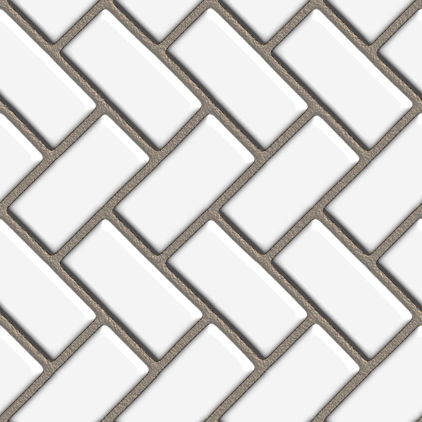 Skleněný panel 60/60 Brickwave Large Esg AQUA MERCADO