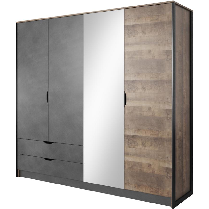 Skříň Arden 220cm Dub Sand Grande/Matera BAUMAX