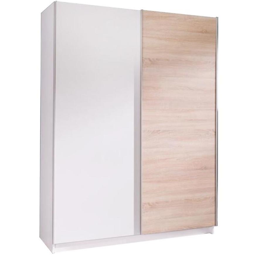 Skříň Batumi 3 150 cm Bílá/Dub Sonoma BAUMAX