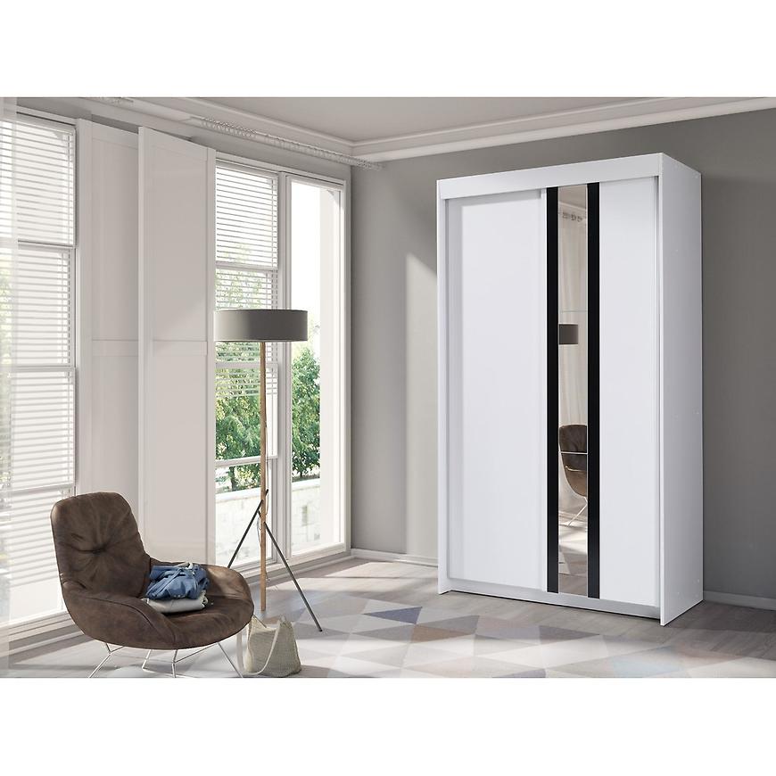 Skříň Belt 120 cm Bílá/černá BAUMAX