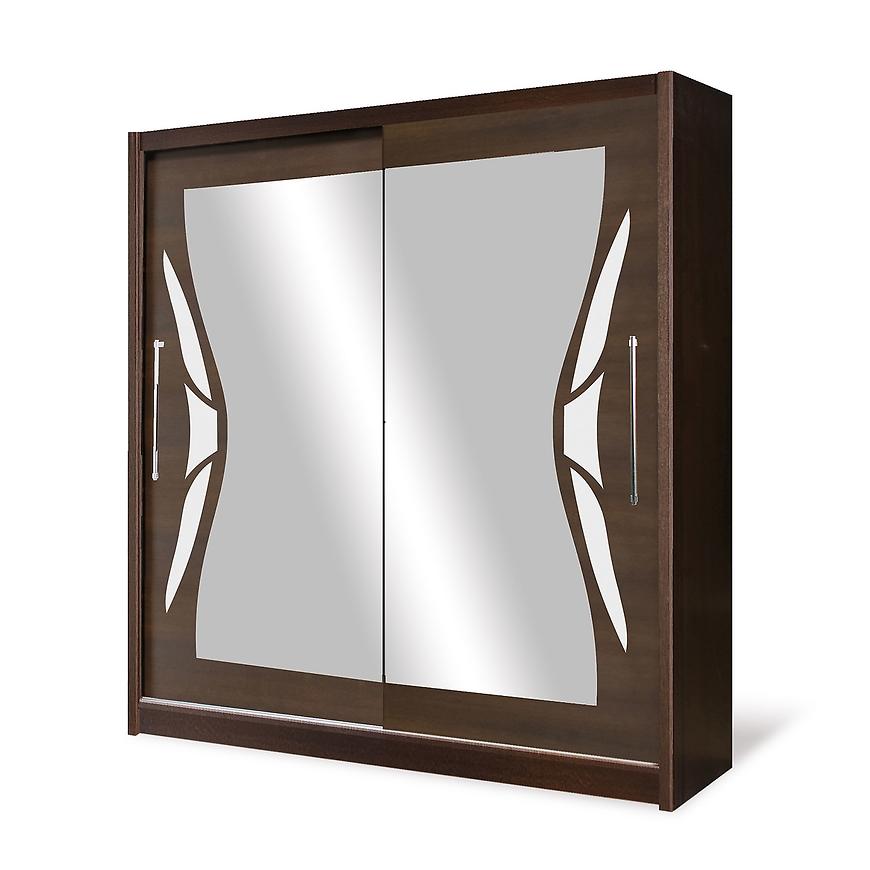 Skříň Colorado 2 200 cm Borovice Laredo/Bílá Lesk BAUMAX