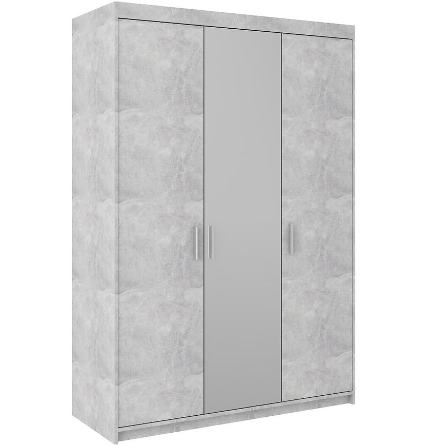 Skříň Elena 133cm Beton+Zrcadlo BAUMAX