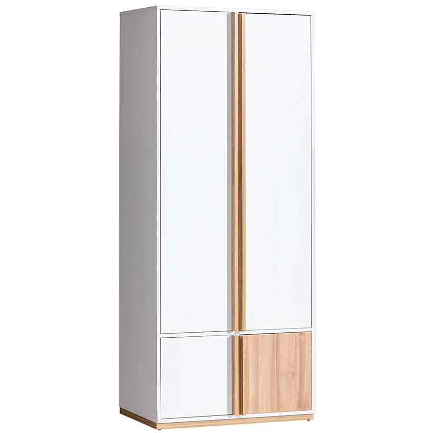 Skříň Evado 80cm Ořech/Bílý Bryl BAUMAX