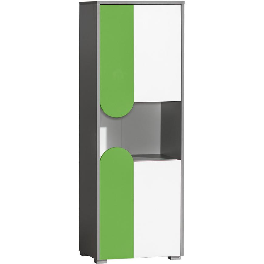 Skřín Futuro 50cm Zelený/Bílý/Grafit BAUMAX