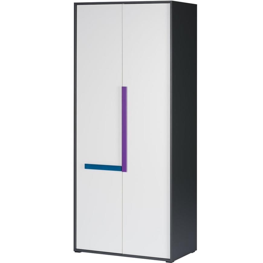 Skříň Ikar 84cm Bílá/Grafit/Borovica Abvola BAUMAX