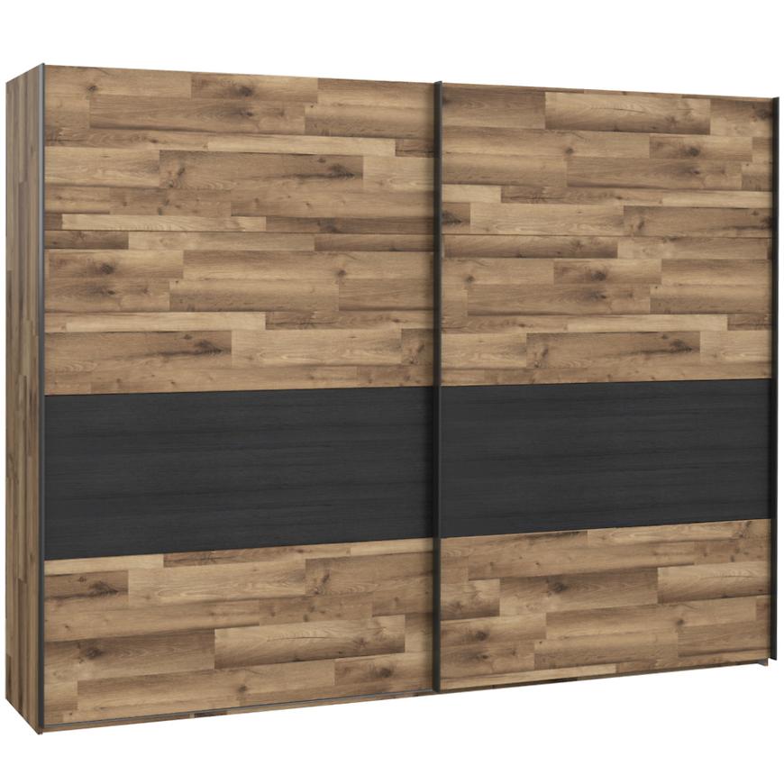 Skrin Jakobina 270cm Dub/Černá BAUMAX