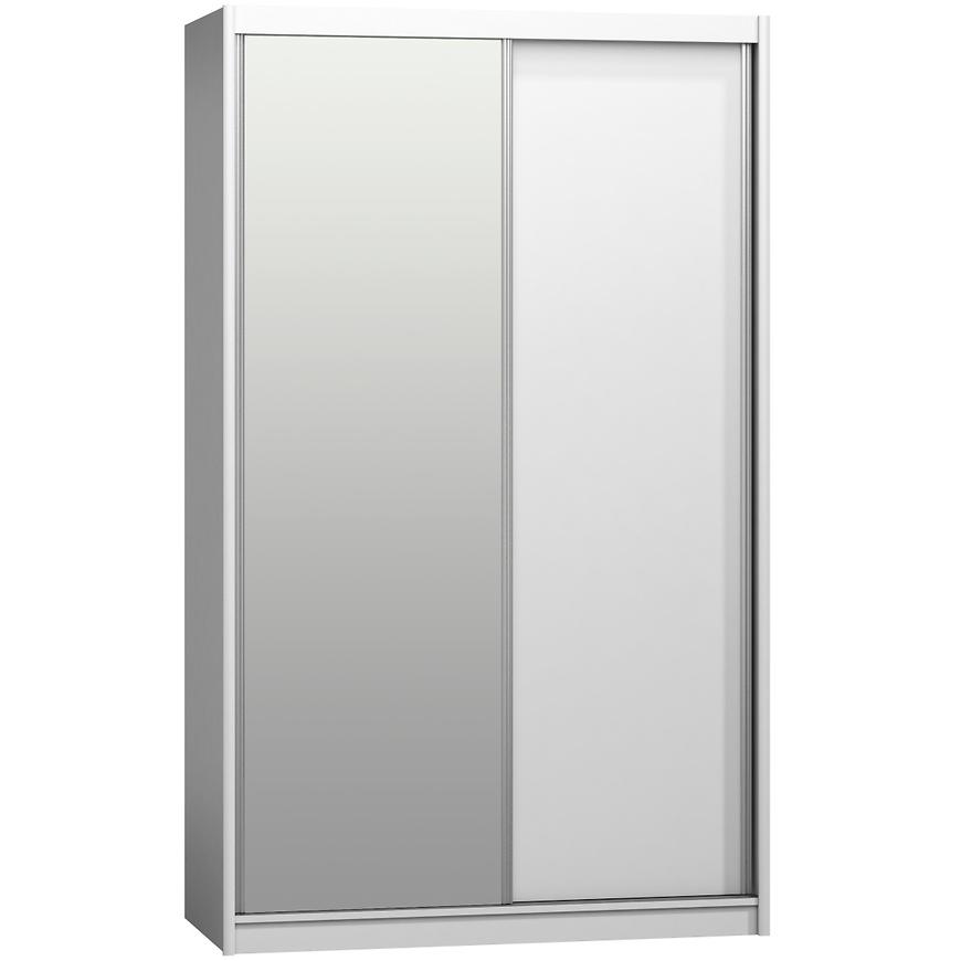 Skříň Karol 143cm Zrcadlo Alpská Bílá BAUMAX