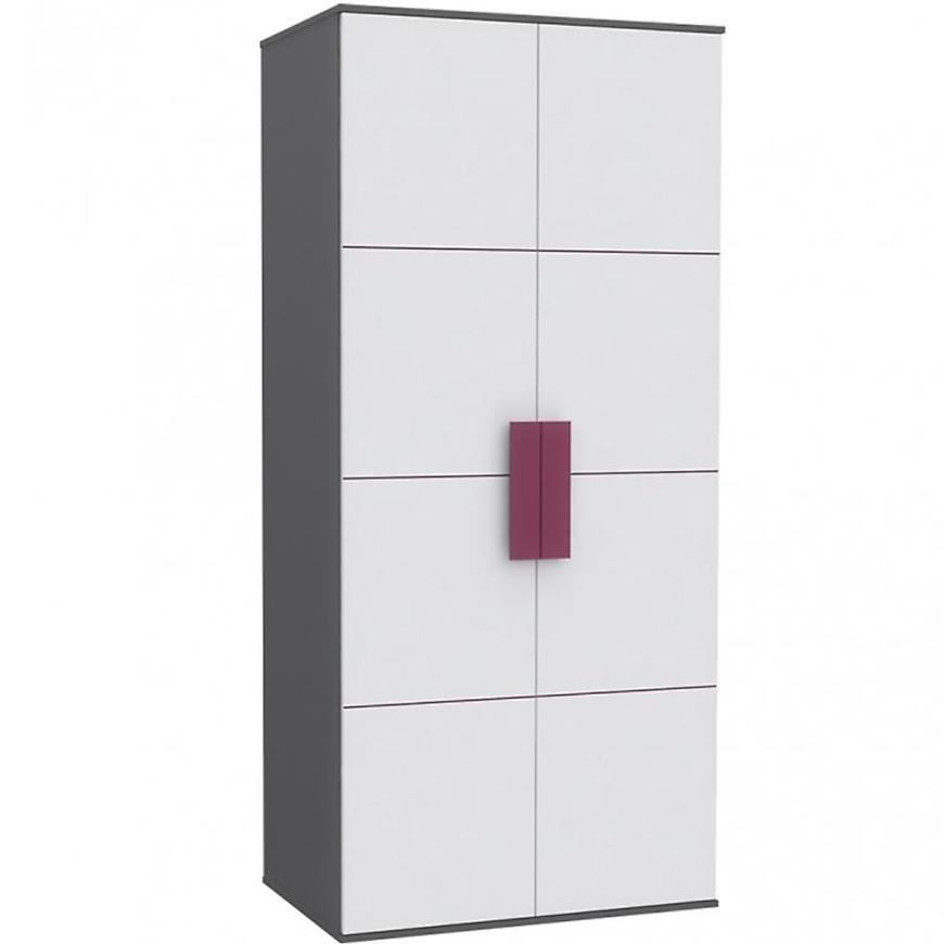 Skříň Libelle 91 cm Bílý/Šedá BAUMAX
