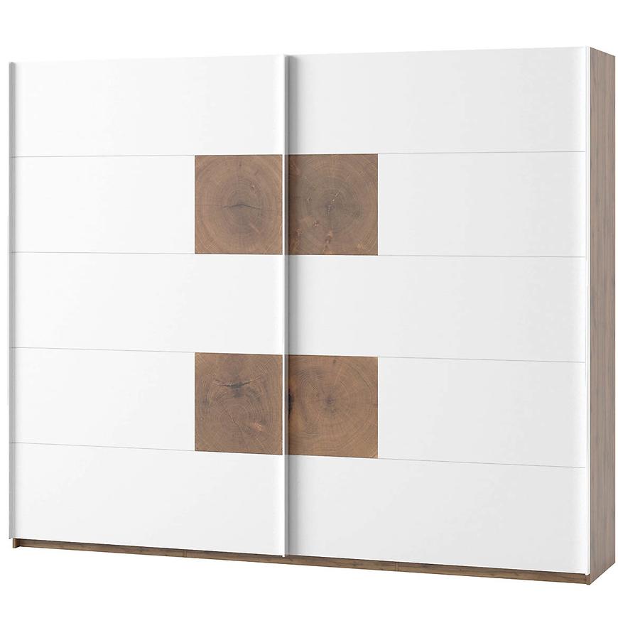 Skříň Livorno 270 cm Dub Wotan/Bílá BAUMAX