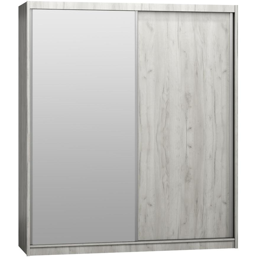 Skříň Maciej 208cm Zrcadlo Kraft Bílá BAUMAX