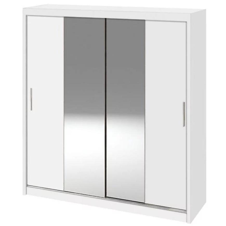 Skříň Ola 200cm Bílá/Zrcadlo BAUMAX