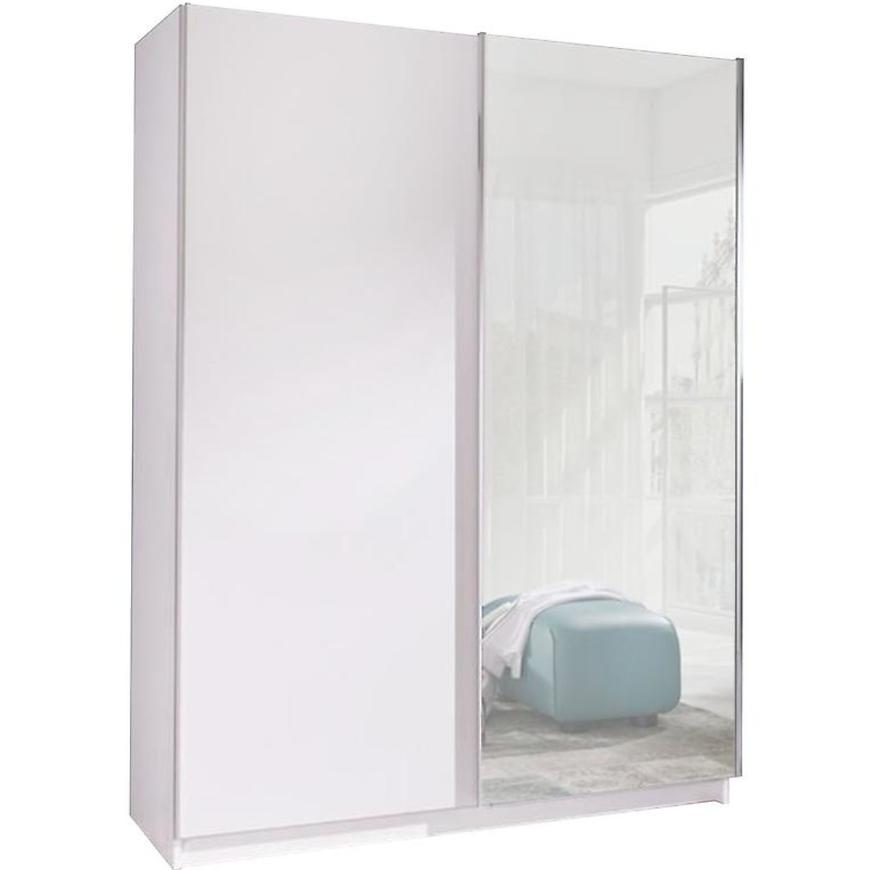 Skříň Se Zrcadlem Batumi 2 150cm Bílá BAUMAX