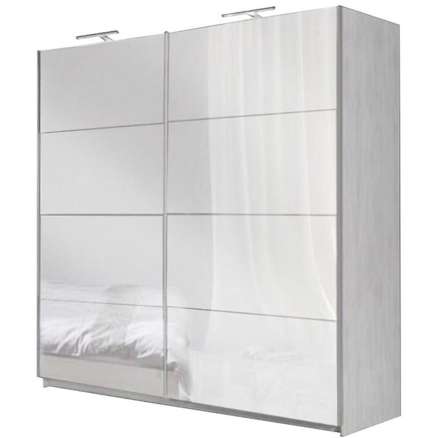 Skříň Se Zrcadlem Dione 225 cm Bílý BAUMAX