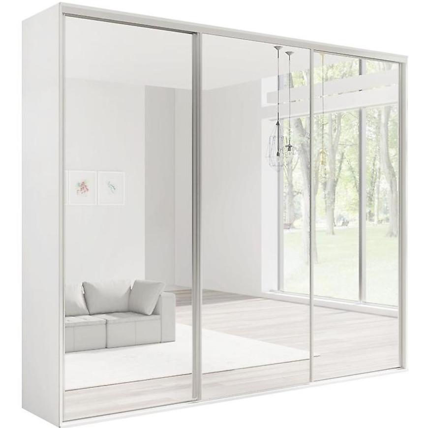 Skříň Se Zrcadlem Grande 254 cm Bílý BAUMAX