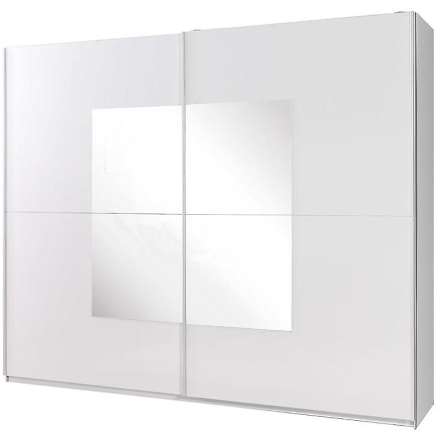 Skříň Se Zrcadlem Lux 244cm Bílá BAUMAX
