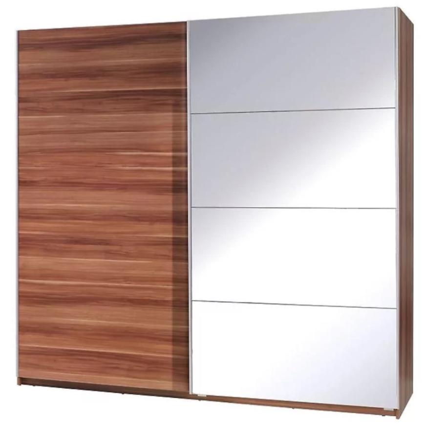 Skříň Se Zrcadlem Twister 3 225 cm Švestka Wallis BAUMAX