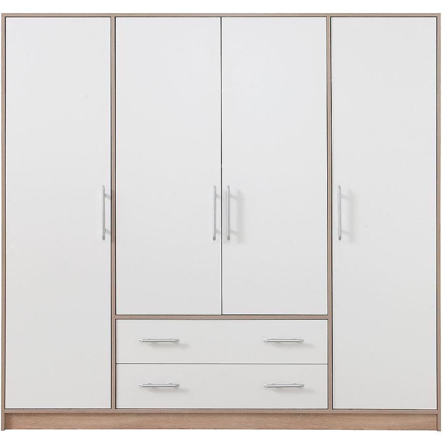 Skříň Smart 200 cm Dub Sonoma/Bílá BAUMAX