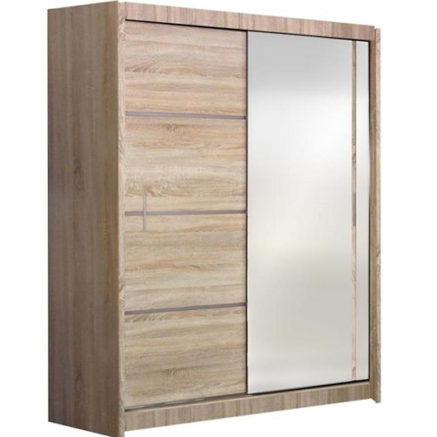 Skříň Vista 150cm Dub Sonoma/Zrcadlo BAUMAX