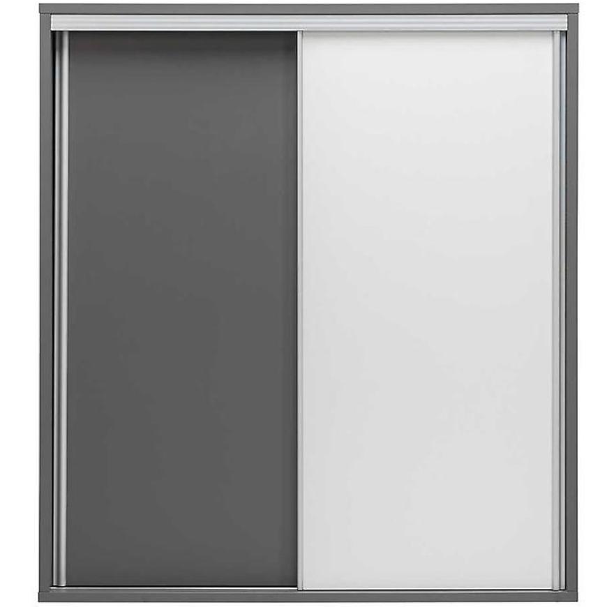 Skříň Zonda 206 cm Bílý/Šedá BAUMAX