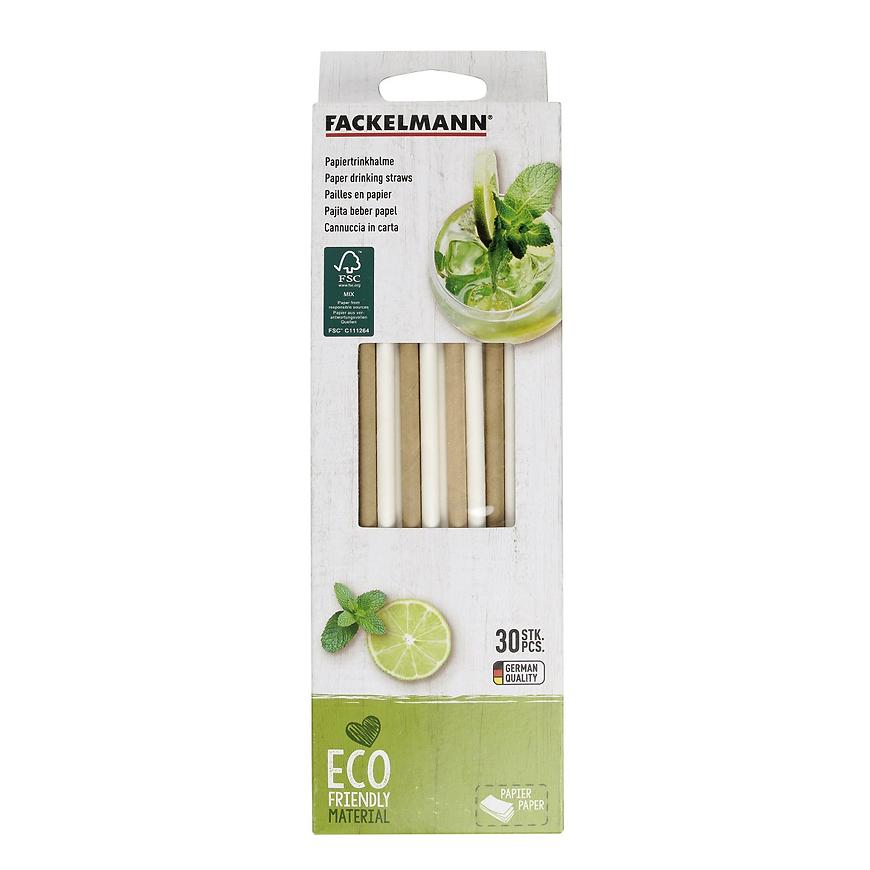 Slámky papírové 24cm/6mm 54833 BAUMAX