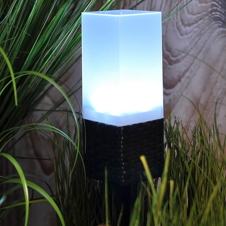 Solární osvětlení 4 led 42cm ratan BAUMAX