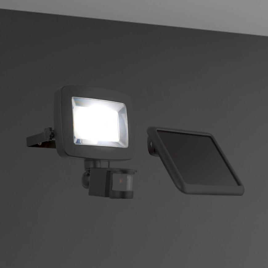 Solární světlomet 37201S LED černé BAUMAX