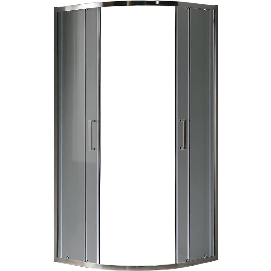 Sprchový kout čtvrtkruhový Aura 90x90x190 grafitové-chrom BAUMAX