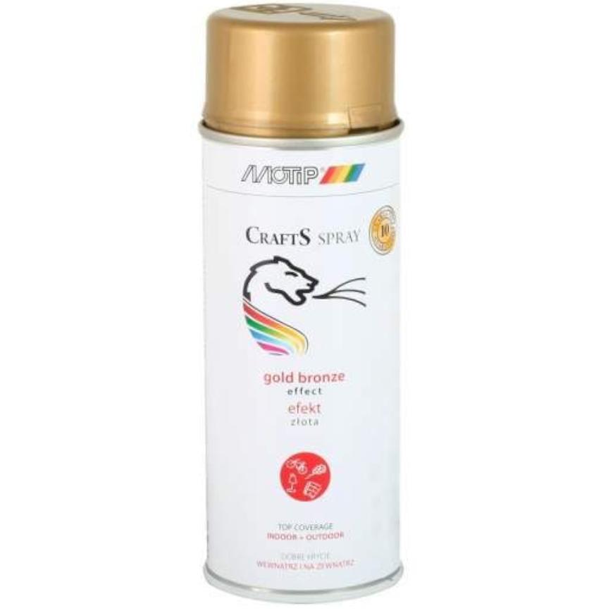 Sprej Crafts effect chromová zlatý 400ml MOTIP