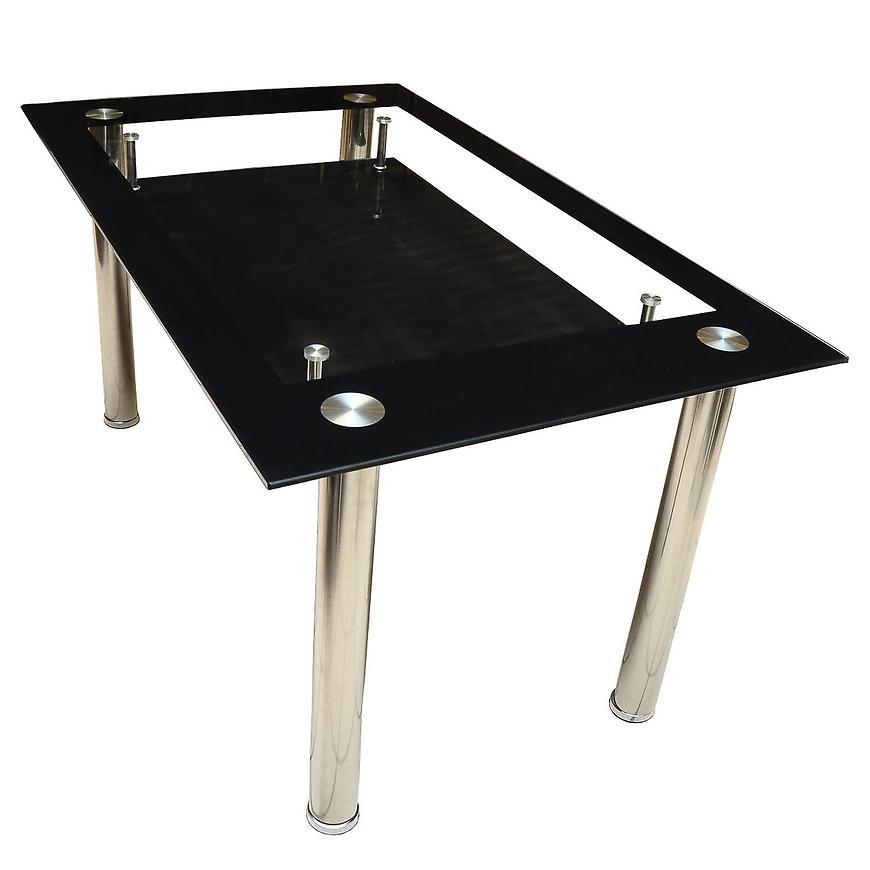 Stůl Waldek 150x90 Černá/Sklo BAUMAX