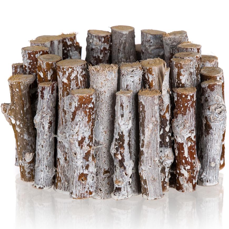 Svícen dřevěný 13cm 63913901 BAUMAX