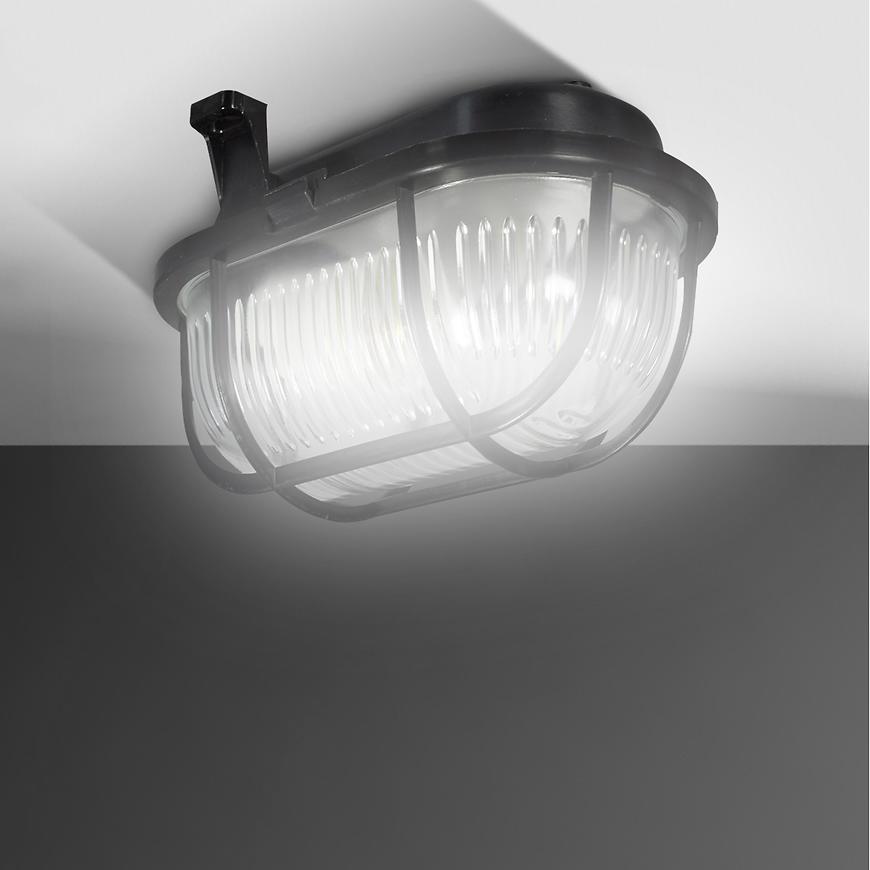 Svitidlo 90045 OVAL 60 W CERNA BAUMAX