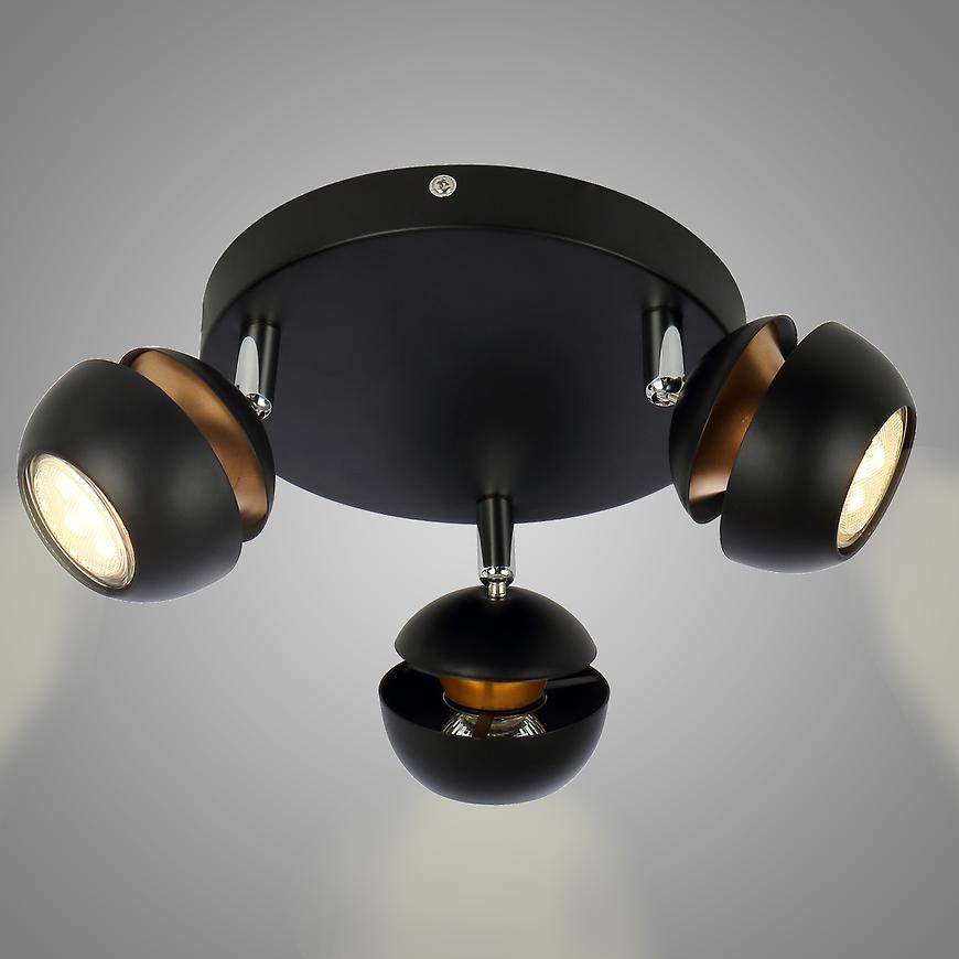 Svitidlo BONI 98-66602 GU10 LED CERNA PL3 BAUMAX