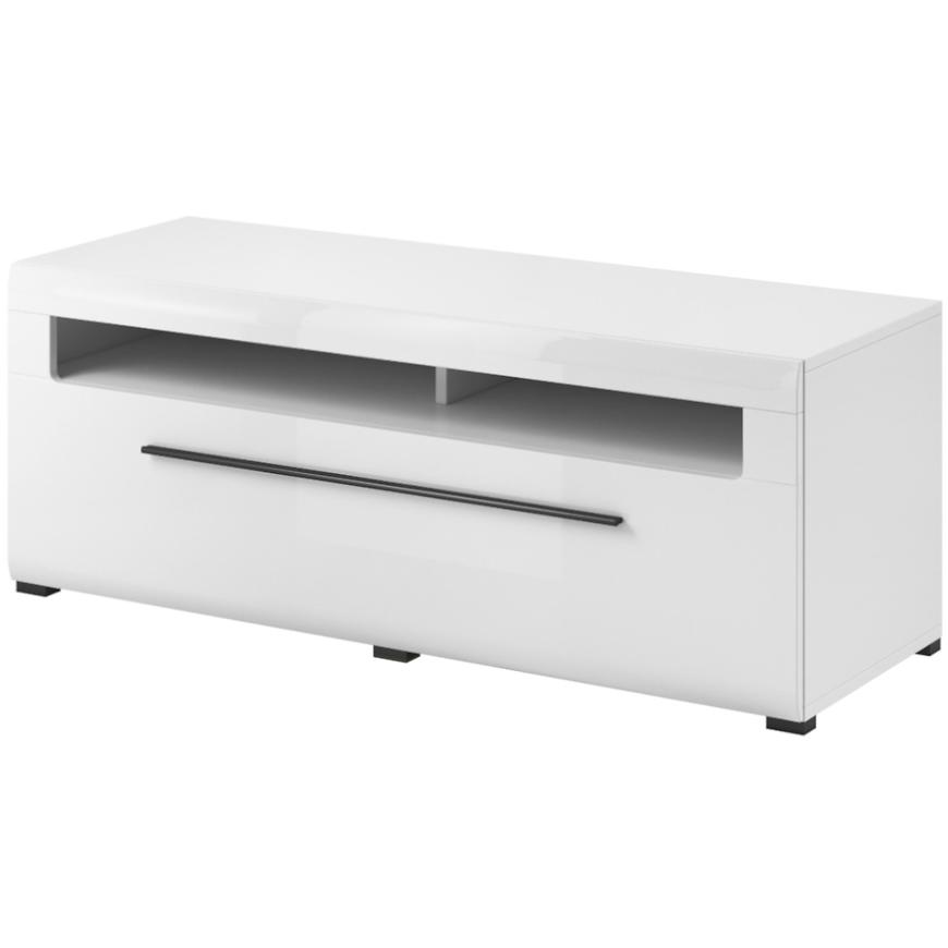 TV Stolek Tulsa 160 cm Bílá Lesk BAUMAX