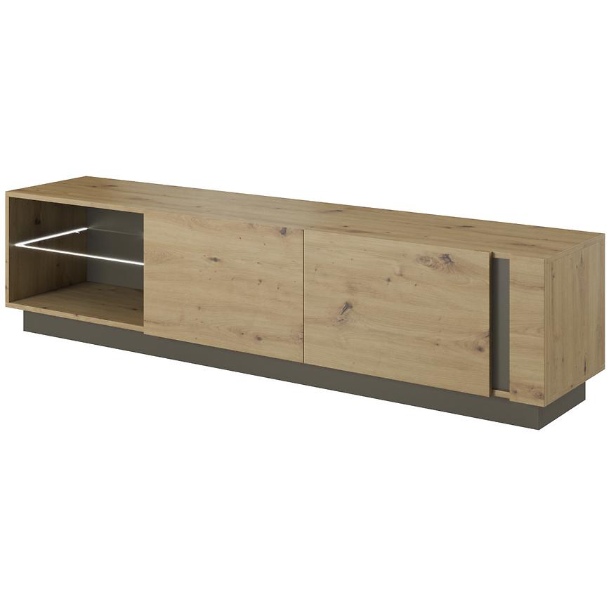 Tv Stolek 187 Arco H Dub Artisan/Šedá Grafit BAUMAX