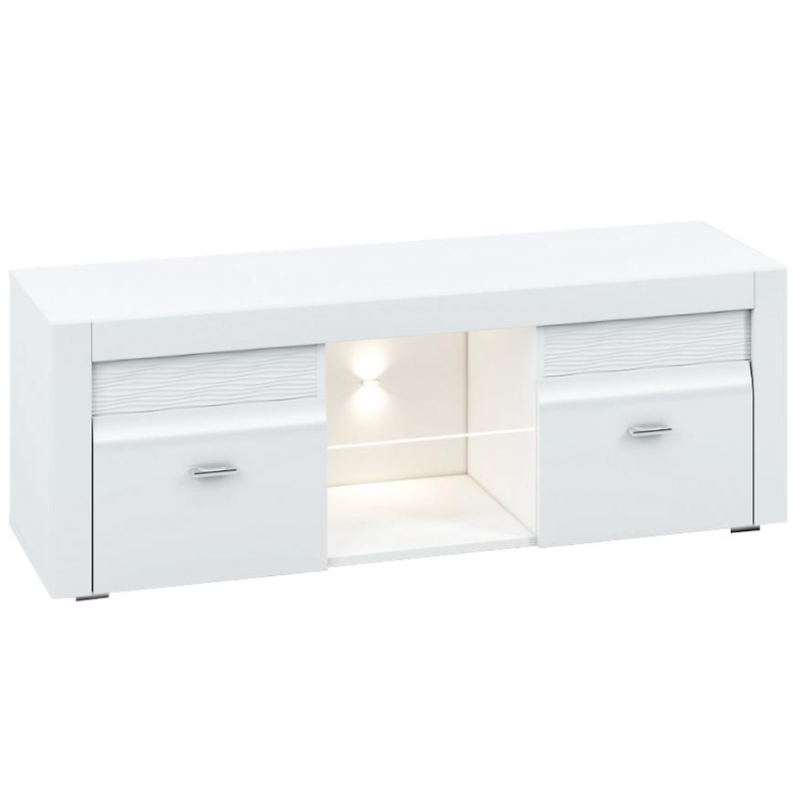 Tv Stolek Arko 138cm Bílý Lesk BAUMAX