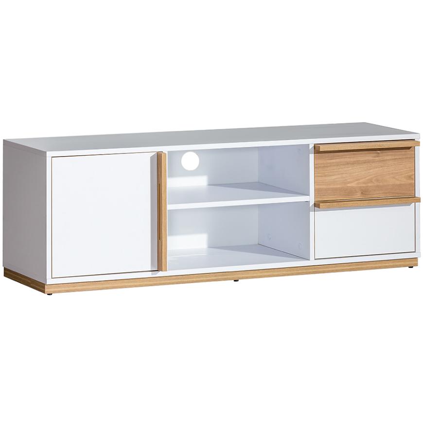 Tv Stolek Evado132cm Ořech/Bílý Bryl BAUMAX