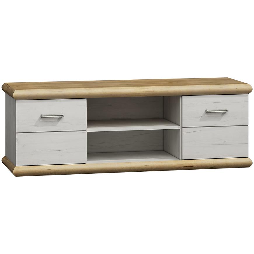 Tv Stolek Kora 157cm Kraft Zlatý/Kraft Bílá BAUMAX