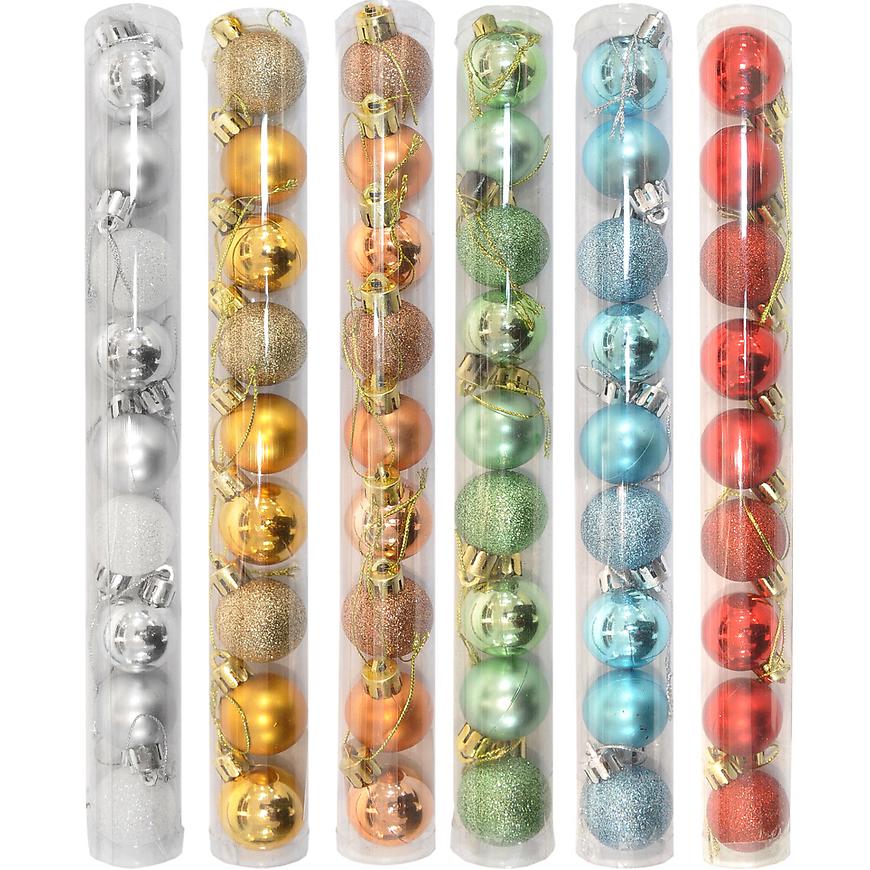 Ván. Ozdoby 4 cm sada 9 ks ngb104-mix BAUMAX