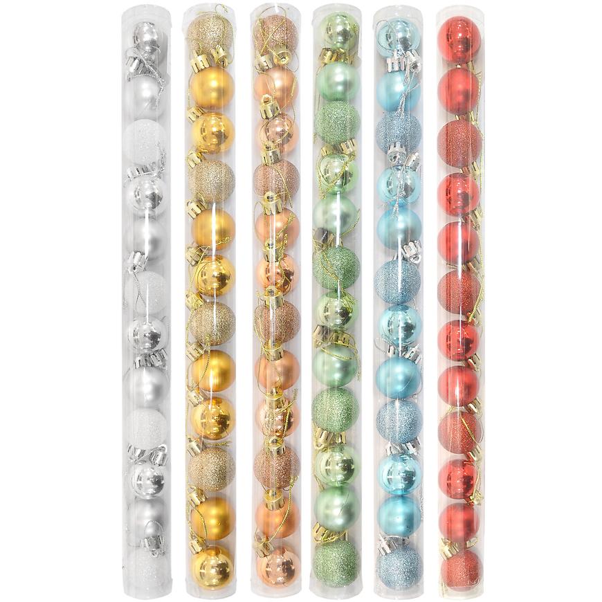 Ván. ozdoby 4 cm sada 12 ks ngb106-mix BAUMAX