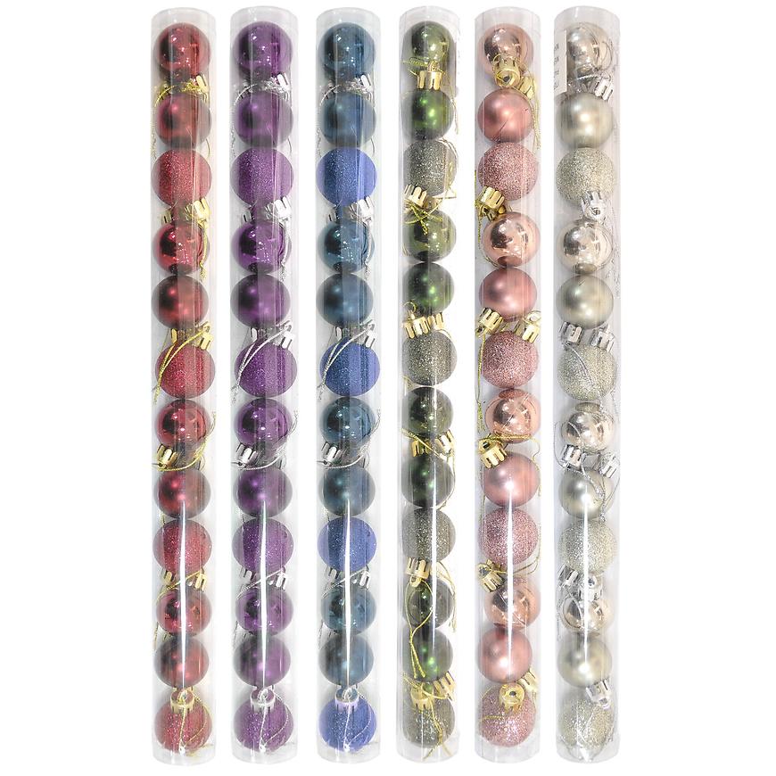 Ván. ozdoby 4 cm sada 12 ks ngb206-mix BAUMAX