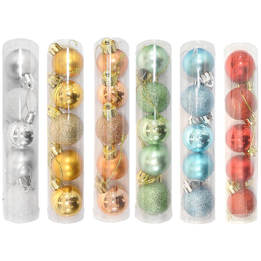 Ván. ozdoby 6 cm sada 5 ks ngb110-mix BAUMAX