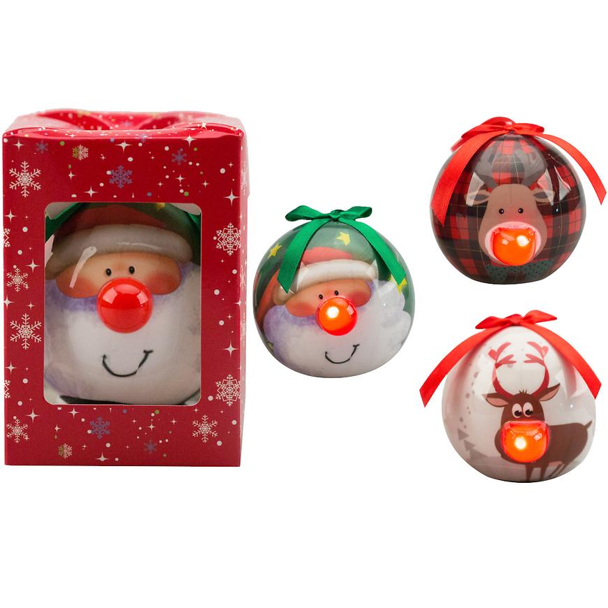 Vánoční led 8cm mix 39844 BAUMAX