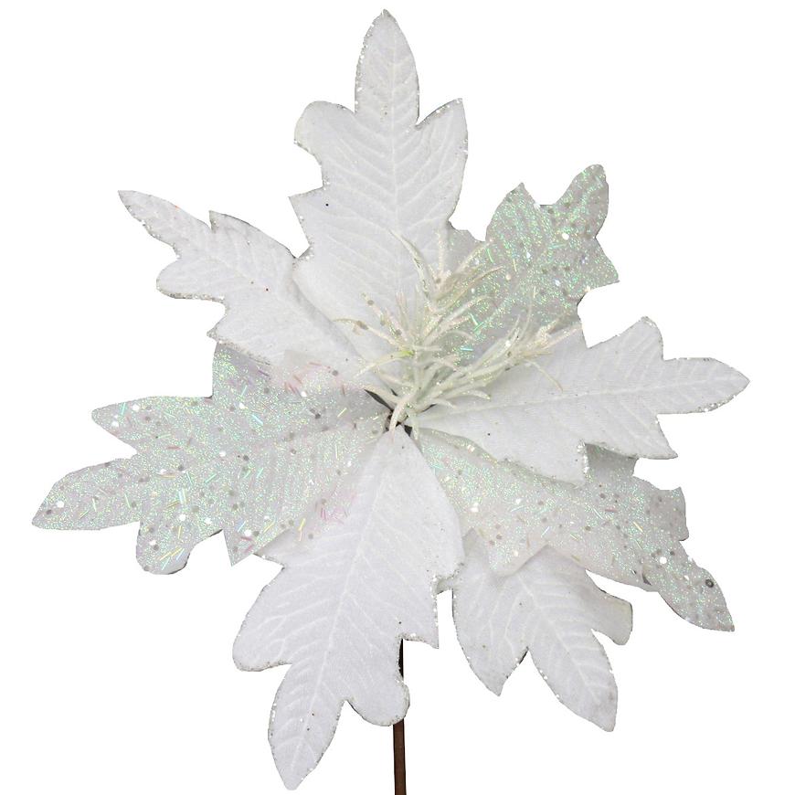 Vánoční růže o25cm 441712 BAUMAX