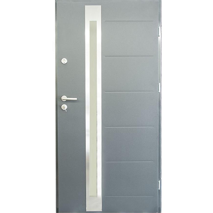 Vchodové dveře Toledo 90P antracit BAUMAX