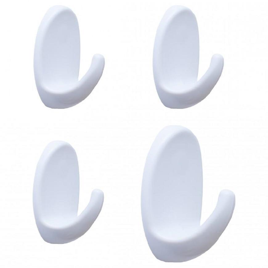 Věšák plastový whi 4 ovl BAUMAX