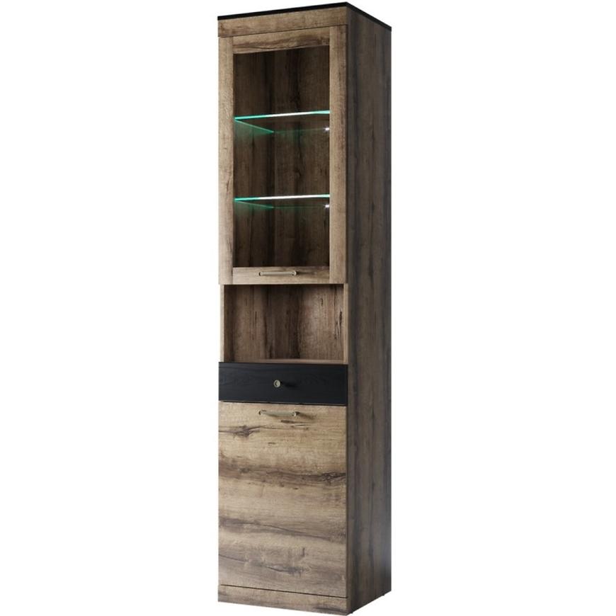 Vitrína 50cm Jagger Dub Monastery/Černá BAUMAX